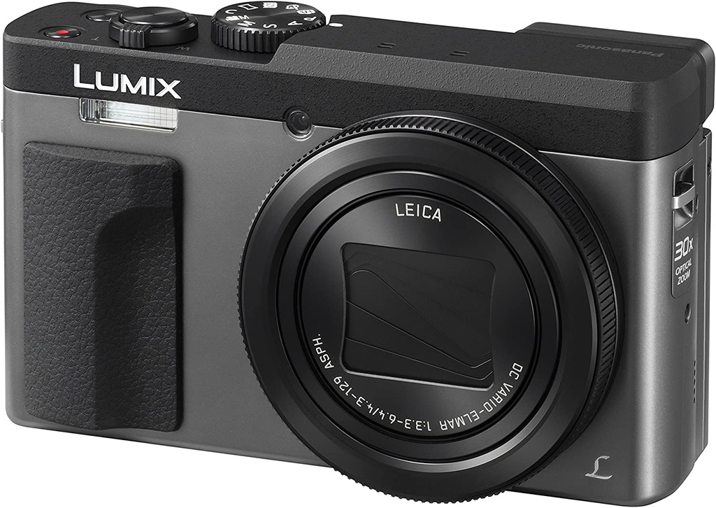 LUMIX Digital Camera DC-TZ90 Silver - 20MP - 4K Video - 30x Leica Zoom Lens