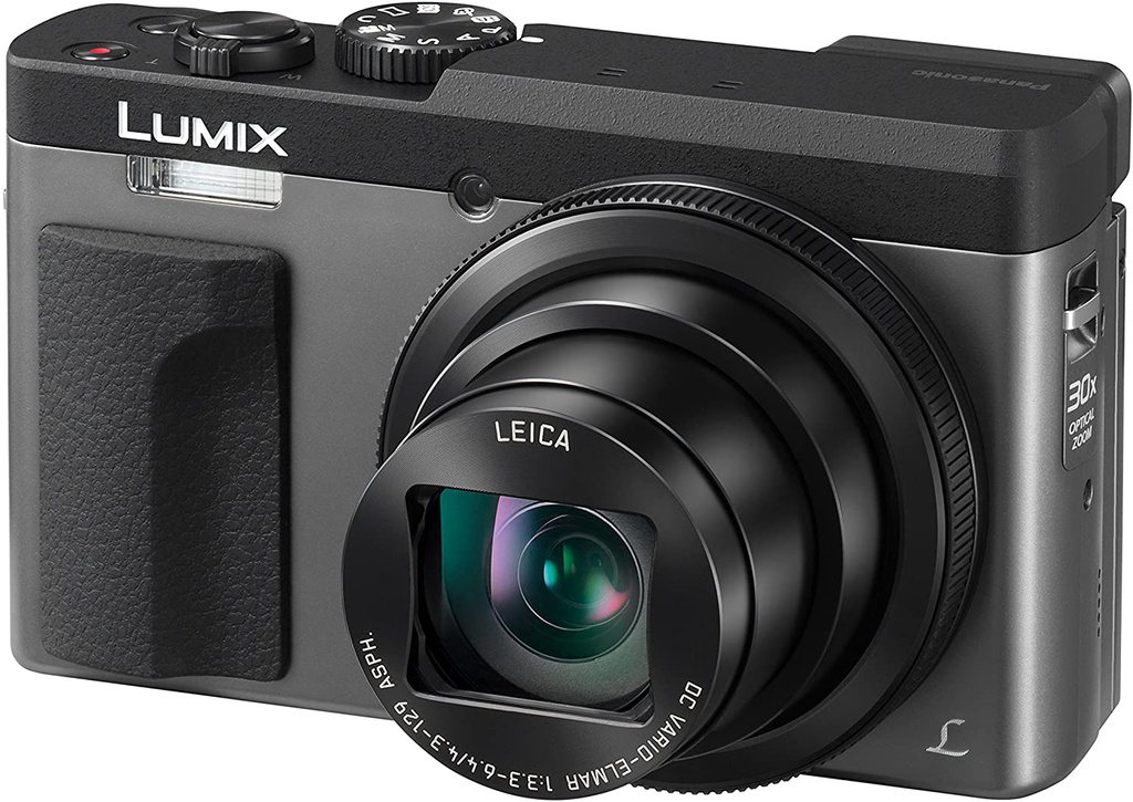 LUMIX Digital Camera DC-TZ90 Silver - 20MP - 4K Video - 30x Leica Zoom Lens (Refurbished Grade A)