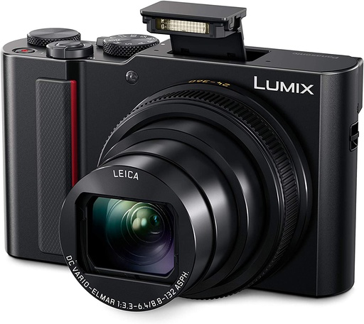 LUMIX Digital Camera DC-TZ220 Black - 20MP - 4K Video - 15x Leica Zoom Lens (Refurbished Grade A)