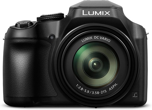 LUMIX Digital Camera DC-FZ80 Black - 18MP - 4K Video - 60x Leica Zoom Lens (Refurbished Grade A)