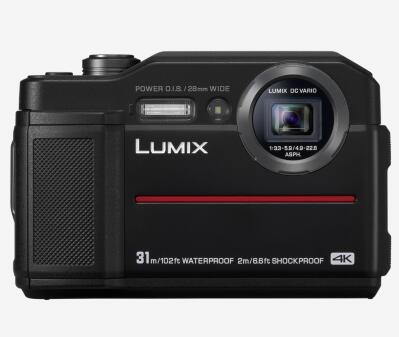 LUMIX Digital Camera DC-FT7 Black- Waterproof / Dust / Shock / Freezeproof &amp; Rugged 20MP 4K Camera (Refurbished Grade A)